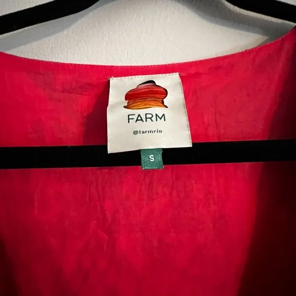 Farm Rio Macaw Ruffled Wrap Dress size Small - Picture 8 of 8